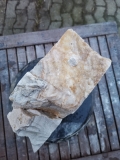 Alabaster Scheibe, gestreift, 14.020 kg