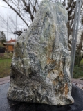 Speckstein; Einzelstck; Indien; schwarz-trkis; 14.920 kg