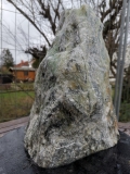 Speckstein; Einzelstck; Indien; schwarz-trkis; 14.920 kg