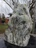Speckstein; Einzelstck; Indien; schwarz-trkis; 14.920 kg