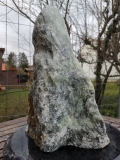 Speckstein; Einzelstck; Indien; schwarz-trkis; 14.920 kg