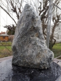 Speckstein; Einzelstck; aus Indien; schwarz-trkis; dunkel; 6.890 kg