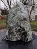 Speckstein; Einzelstck; aus Indien; schwarz-trkis; 8.550 kg