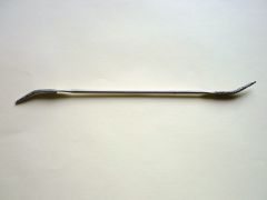 Diamant-Riffelfeile, halbrundspitz, gebogen 18 cm