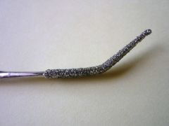 Diamant-Riffelfeile, ovalspitz, gebogen 18 cm