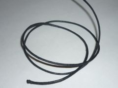 Baumwollkordel gewachst; schwarz