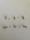 Verbinder; fr 2 mm; Baumwollkordel; und Lederriemen; Silberfarben; 2 Paar; Verschluss; sen