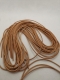 Lederriemen; Naturlederriemen; 2 mm Duchmesser; 1 m lang; Farbe Natur
