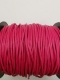 Baumwollkordel; gewachst; 2 mm Durchmesser; pink; laufender Meter