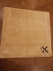 Lederkissen; mit Kunstoff- Sandsack; 45 x 45 cm; ohne Fllung