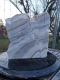 Alabaster, Scheibe, gestreift, 8.170 kg