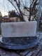 Alabaster, Scheibe, Transparent wei, 3.840 kg